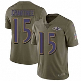 Nike Ravens 15 Michael Crabtree Olive Salute To Service Limited Jersey Dzhi,baseball caps,new era cap wholesale,wholesale hats